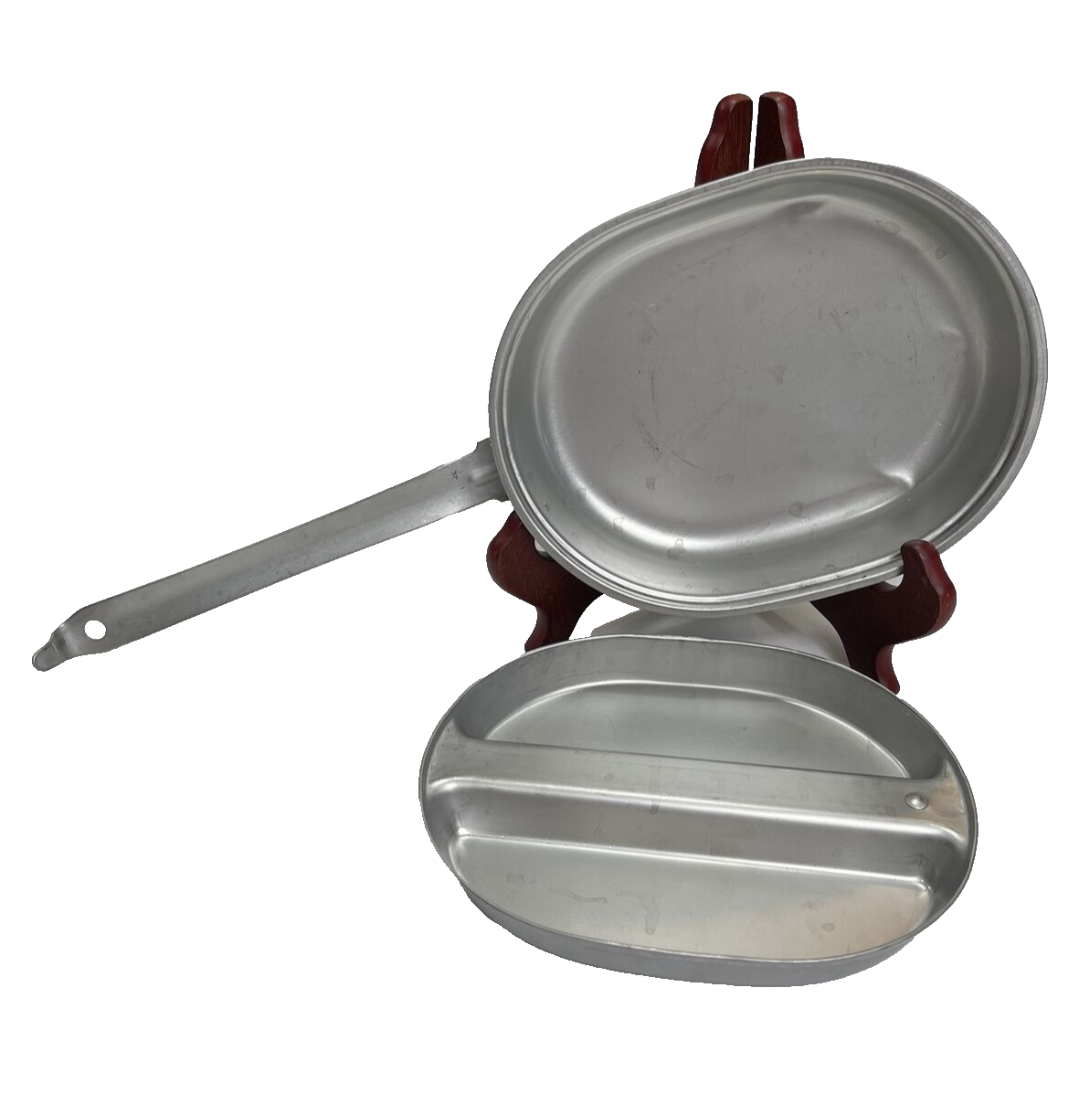 Unbranded Vintage Hiking Camping Mess Kit Aluminum Pan Cooking Set