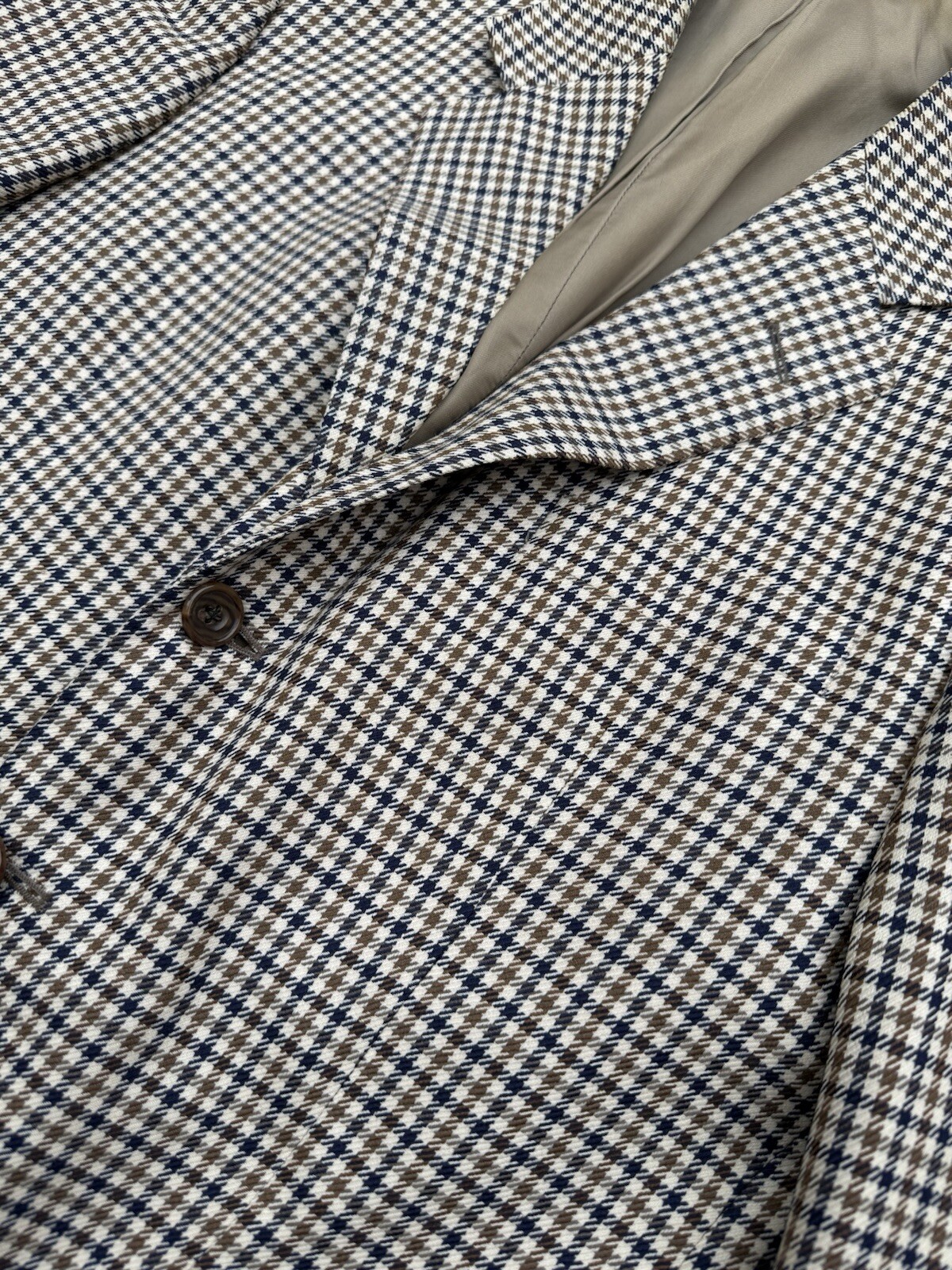 FILA Giacca a quadri AQUASCUTUM Gun Club Ho taglia 40S pied de poule piccola media