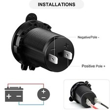 Waterproof 12V Car CigaretteLighter Socket USB Charger Power Outlet New Y8 C5L8