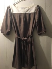 Old Navy Dress Size M Medium Gray White