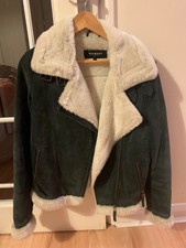 Real Suede Shearling-lined Jacket (faux Fur Lining)