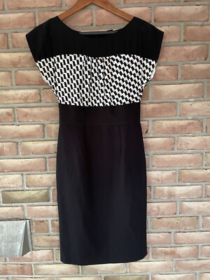 White House Black Market 100% Silk Dress Size 00 Womens Sleeveless Black |  eBay