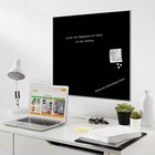 Glas Magnettafel Schwarz mit Magneten Memoboard Pinnwand magnetisch beschreibbar