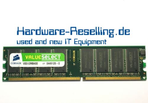 Corsair VS512MB400 512MB PC-3200U DDR 400MHz Memoria Principal RAM - Imagen 1 de 1
