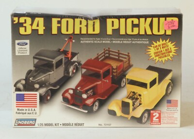Lindberg Model Kit '34 Ford Pick Up 1/25 Scale | eBay