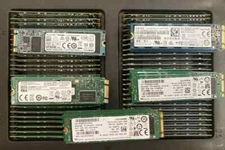 Lot of 10, 128GB Major Brands M2 2280 SSD SATA Solid State Drive. WORKING