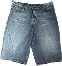 Sean John Men's Size 40" x 16" Blue Denim Baggy Hip Hop Jean Shorts