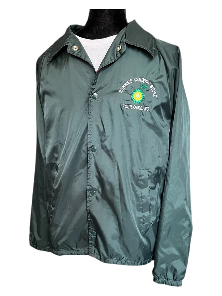 Vintage BP Gas Station Jacket 90s Ronnie's Country Store Windbreaker - Size M - Image 3 of 4