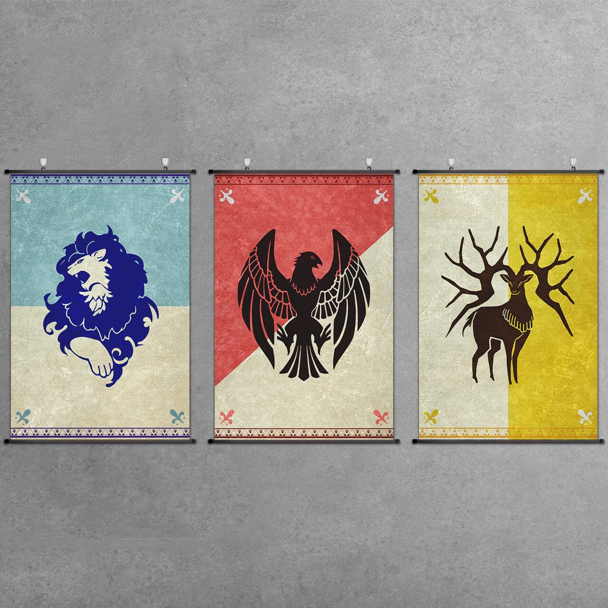 Three Houses Banner Factions Scroll Poster Game Flag Print For 