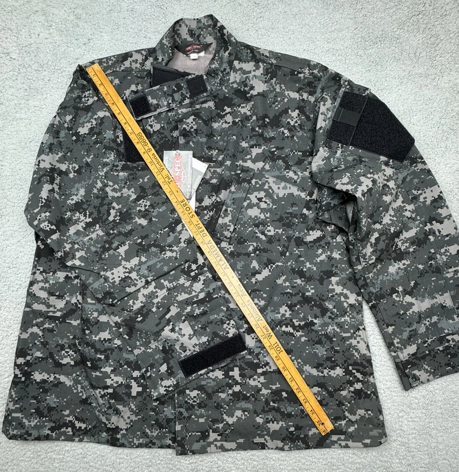 TRU-SPEC por Atlántico Militar Camuflaje Uniforme Cremallera Completa Chaqueta Camisa Para Hombres 2XL Foto 4 de 4