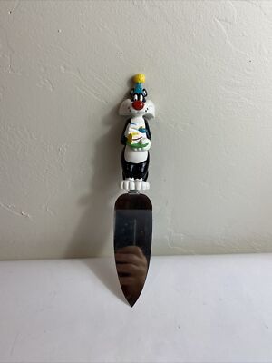 Looney Tunes Sylvester  Cake Server Warner Bros Studio  1996