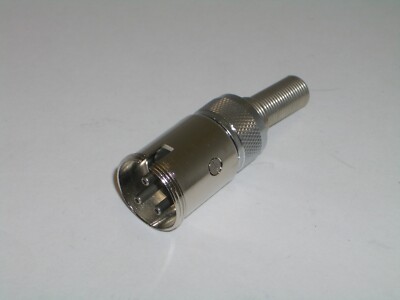 AMPHENOL 91-MC3M1 3 PIN MICROPHONE IN-LINE JACK CONNECTOR NOS