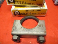 1 1/4- Inch Muffler CLAMP-U-Bolt Exhaust Clamp Universal -MADE IN USA LOT OF- 2