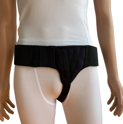 #ad FlexaMed Inguinal Hernia Groin Belt Black Left Right or or Bilateral $39.99