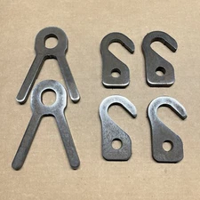 Target Stand/Target Hook Holders Set of SIX - Fits 3/4" Pipe - 3/8" AR500 Steel