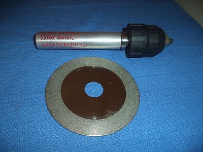 TRU POINT Tungsten Electrode Sharpener and 4'' Diamond Grinding/Sharpening Combo