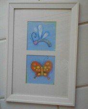 MORROW'S BUGS BUTTERFLY & DRAGONFLY FRAMED PRINT 20