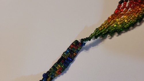 Huichol Beads Mexican Women's Necklace Hummingbird Chaquira Boho Hippie Bird - Picture 7 of 9