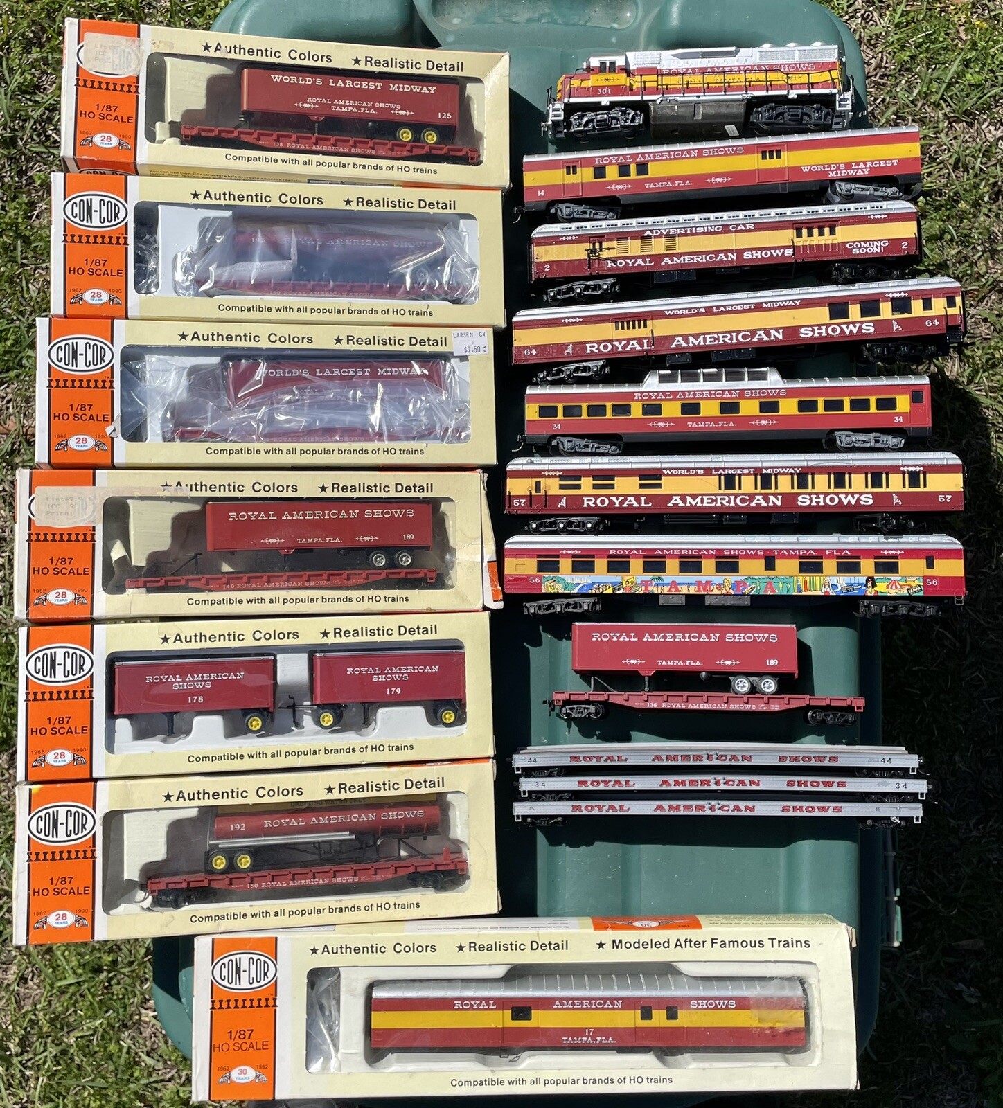 HO Scale Circus, Train Set 17 Cars & Looks Like an Atlas? eBay