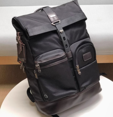TUMI Luke Roll Top Backpack Waterproof Black New 222388D Export Product