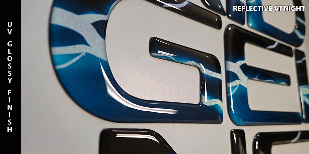 Tailgate raised letters fits RIDGELINE 2024 2025 2026 LIGHTNING REFLECTIVE