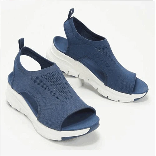 Womens Casual Orthopedic Wedge Sandals Slingback Walking Flat Shoes Summer Size - Picture 12 of 20