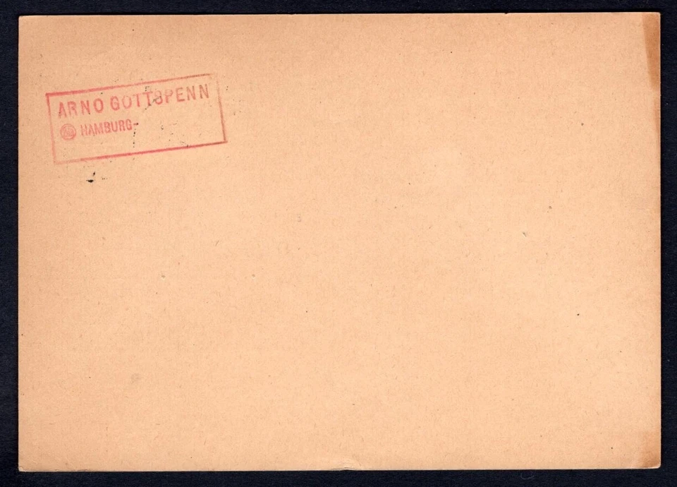 GERMANY 1953 Posthorn Numeral Postal Card GOLD COAST Paquebot Ship E Blumenfeld - Image 2 of 2