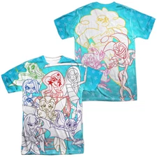 DC Superhero Girls Justice Gang Unisex Adult Halloween Costume T Shirt, S-3XL