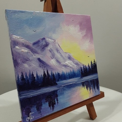 Ukraine Artist Mountain Oil Painting Landscape Original Wall Art Home Decor Gift - Picture 20 of 24