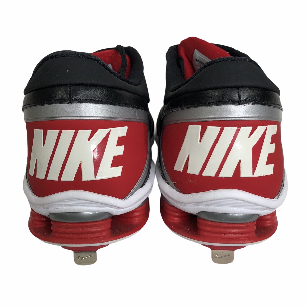 Nike Shox Gamer Mens Baseball Spikes Black Red 467984-061  display picture 2