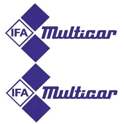 PLOTTI-SHOP IFA Multicar 2 Aufkleber 23cm DDR Retro Ossi Oldtimer 4x4 Hänger