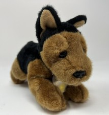 Russ Barking German Shepherd Dog Puppy Plush Stuffed Animal 8 Toy WORKS-READ