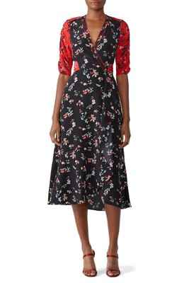 tanya taylor floral blaire wrap dress