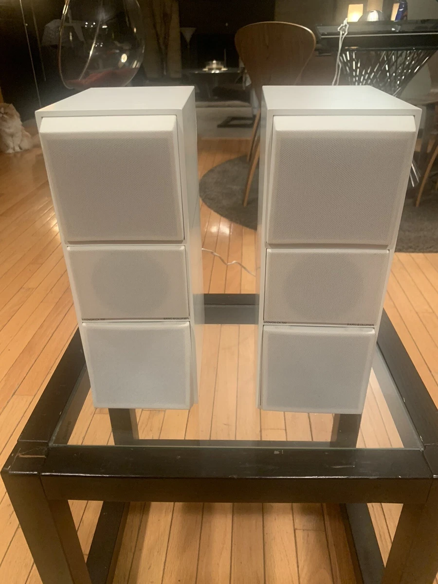 Bang & Olufsen Beovox CX100 White Speakers ‘Newly Refoamed/Super Clean’