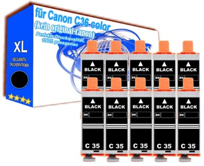10 Druckerpatronen kompatibel für Canon Pixma iP100 black 