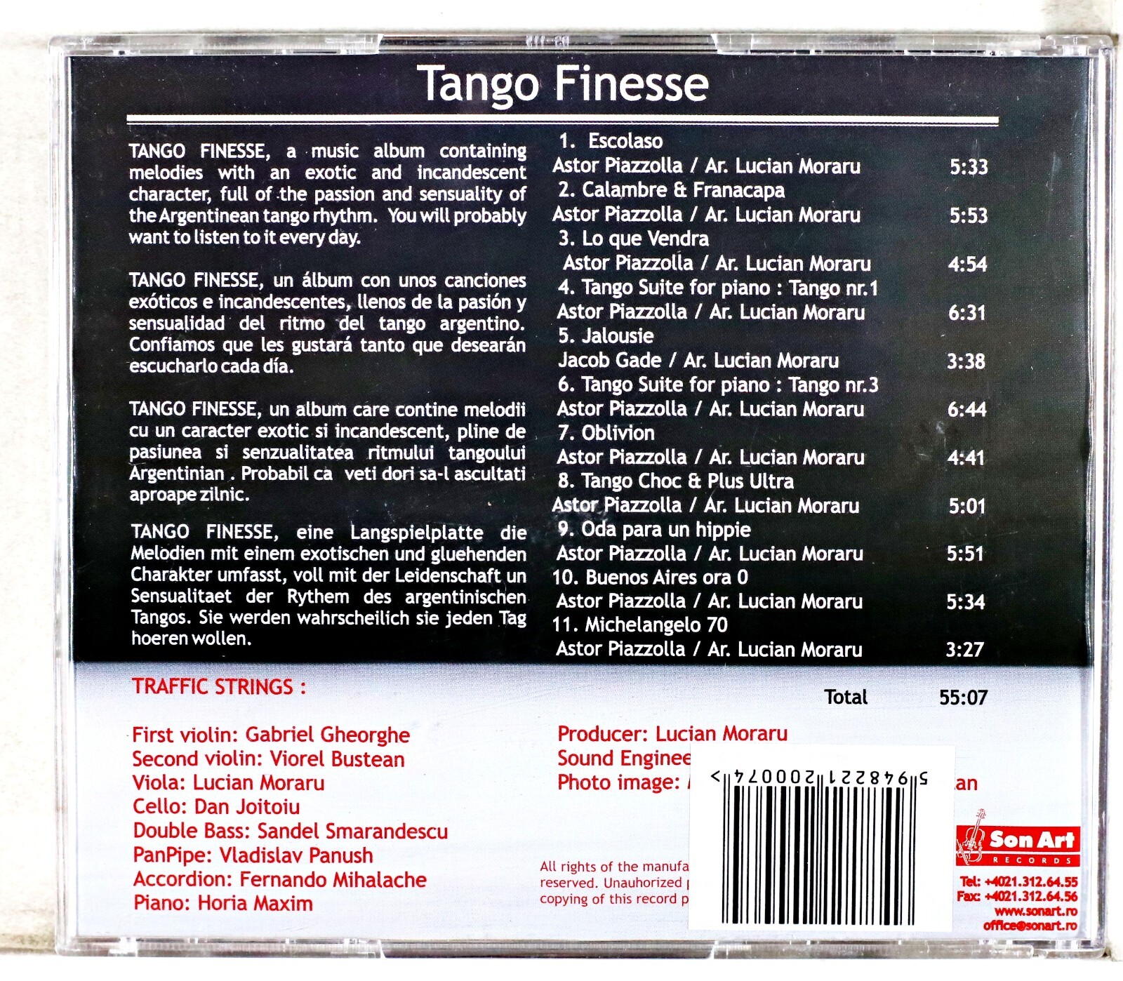 Traffic Strings - Tango Finesse (CD 2009)