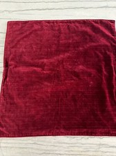 Ralph Lauren Home Socialite Red Pinstripe Velvet Euro Pillow Sham Made in USA