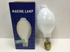 Mercury Lamp Light Bulb BHF 500W 220V, Marine Lamp, E39 Base, White Finish