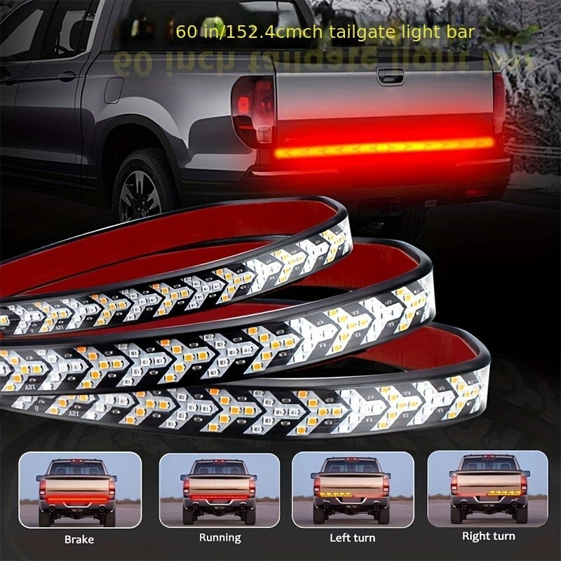 60-Inch 540-LED Fishbone Tailgate Light Strip for Pickup Trucks