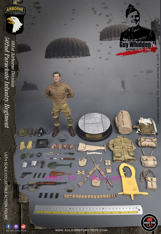WWII 101st Airborne Division 502 Guy Whidden 1/6 Scale Soldier