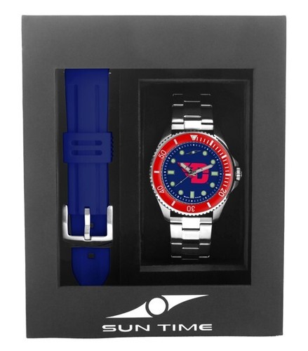 Sun Time Men's Licensed Collegiate Contender Watch Gift Set (Pick Your Team) - Picture 38 of 210