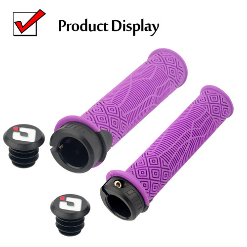 ROCKBROS Manopole Bici, Manopole MTB Spugna, Impugnature Per Manubrio 22mm Antiscivolo, Impugnatura Lock-on In Gomma Con 2 Tappi Di Chiusura In Alluminio, Per Mountain Bike, Bicicletta, Rosso - Foto 7