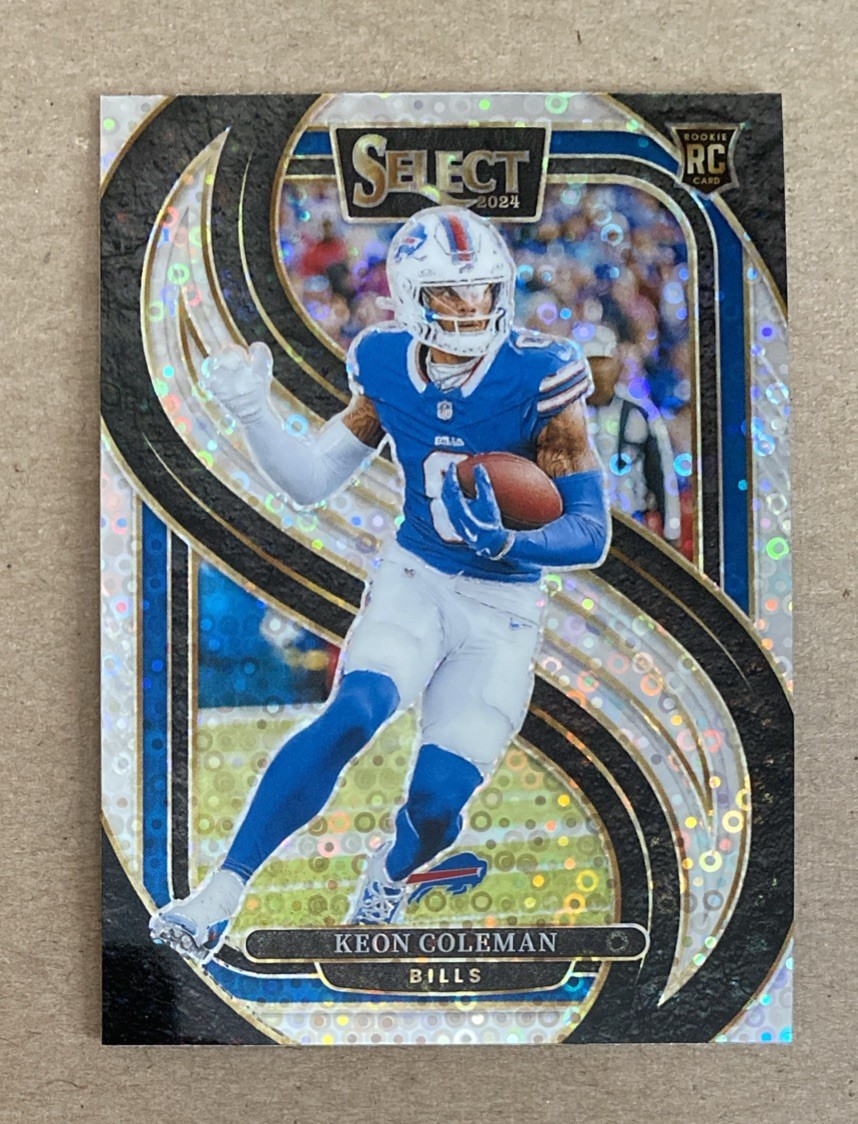 2024 Panini Select Keon Coleman Premier Level Disco Rookie Prizm #153 Bills