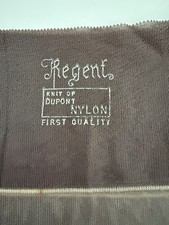 Vintage Regent Seamed Flat Knit Stockings 33 Inches Long