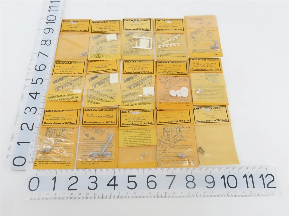 LOTE de 50 paquetes de piezas y detalles diésel surtidos West escala HO detalles  Foto 3 de 4