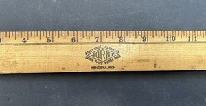 1912-1937 JORNT BROS HARDWARE Kenosha 25th Anniv Yardstick Delta Tools / Kyanize