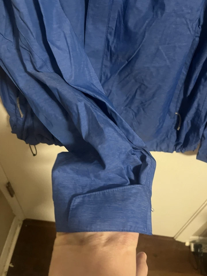 Paradox Jacket Rain Hood Full Zip Blue Nylon Size XL - Image 4 of 4