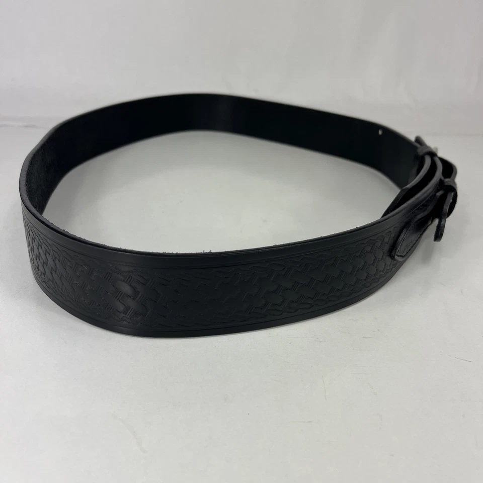 Cinturón de trabajo Cabela's ancho de cuero negro Ranger - para hombre talla 42 Foto 4 de 4