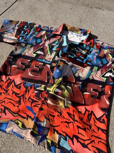 Off-White Neen Graffiti Button Up - Men’s L - Bild 2 von 8