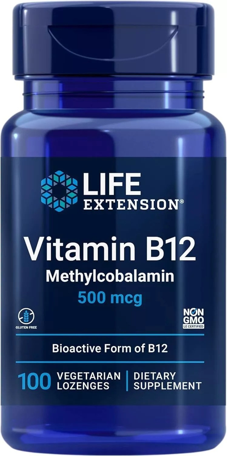 Life Extension Vitamin B12 Methylcobalamin 500mcg - 100 count